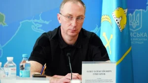 Олег Григоров на брифінгу Сумської обласної військової адміністрації